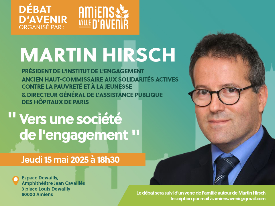 10ème débat d’avenir “Vers une société de l’engagement” avec Martin Hirsch