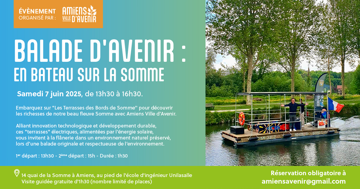 Balade d’avenir : en bateau sur la Somme !