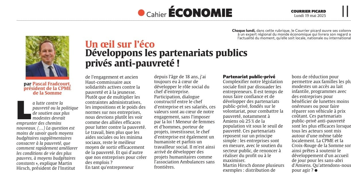 Développons les partenariats publics privés anti-pauvreté !
