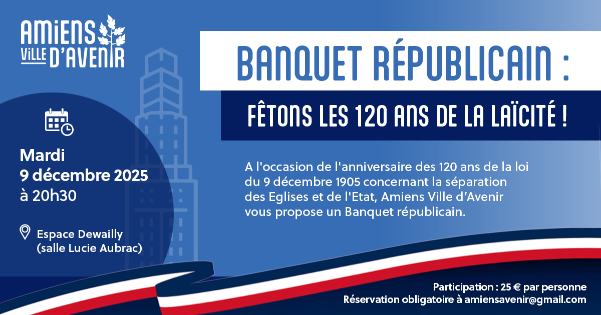 Banquet républicain : 120 ans de laïcité !